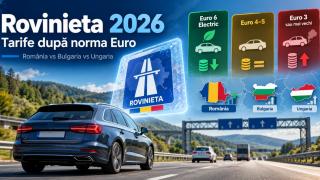 Rovinieta se schimbă de la 1 octombrie 2026: cât vor plăti șoferii în funcție de norma Euro și cum se compară România cu Bulgaria și Ungaria