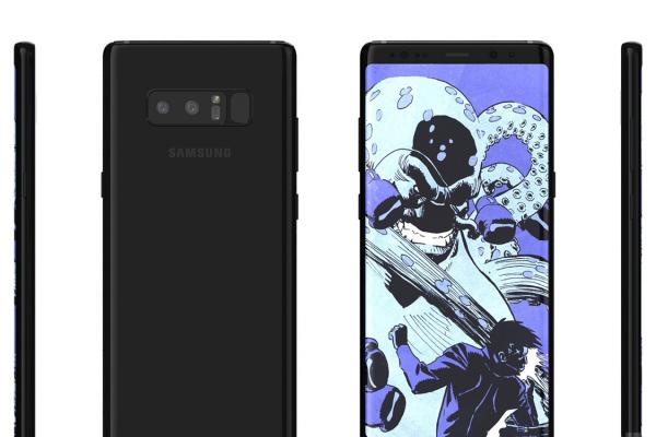 Samsung Galaxy Note 8 în imagini 3D