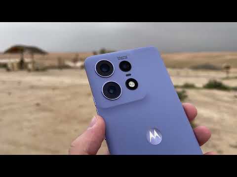 Explorând Motorola Edge 50 Pro Video Hands-On de la lansarea telefonului din Maroc, din deșert