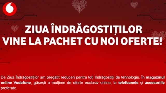 <b>Vodafone are reduceri atractive pentru smartphone-urile din oferta de Valentine's Day; Iată câteva sugestii</b>Cu ocazia Valentine's Day cei de la Vodafone dau astăzi startul unei campanii promoționale ce se adresează persoanelor care vor să își prelungească abonamentul actual sau să încheie un contract nou pe o perioadă de 2 ani. Găsim printre aceste