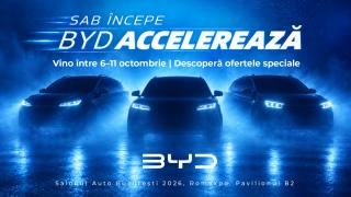 BYD ocupă 902 m² la Salonul Auto București 2026 și taie prețul lui Sealion 5 DM-i la 24.990 euro