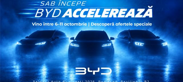 BYD ocupă 902 m² la Salonul Auto București 2026 și taie prețul lui Sealion 5 DM-i la 24.990 euro