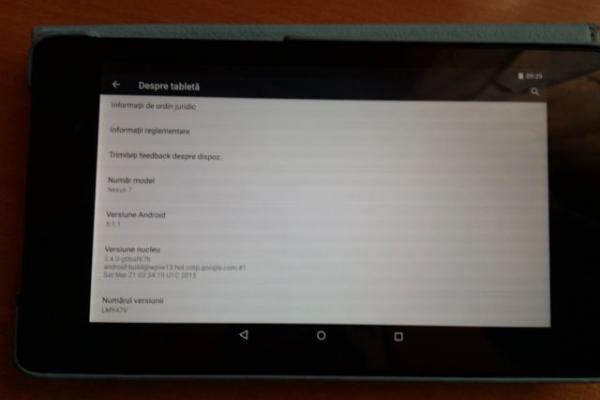 Nexus 7 (2013) primește actualizarea la Android 5.1.1 în România