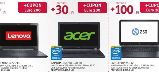 Altex oferă laptop-uri de la 0 lei pentru elevii ce obțin un cupon Euro 200; iată și alte reduceri!