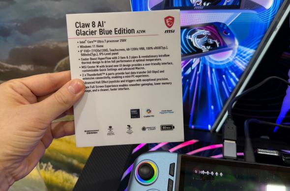 MSI Claw 8 AI+ Glacier Blue - Fotografii CES 2026: msi-claw- (4).jpg