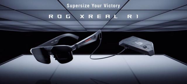 CES 2026: ASUS are ochelari de gaming - ROG XREAL R1 vin cu display-uri micro-OLED 240Hz, se conectează la PC, console