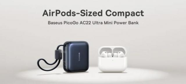 CES 2026: Baseus a lansat un power bank mic cât tocul de AirPods, cu capacitate de 10.000 mAh