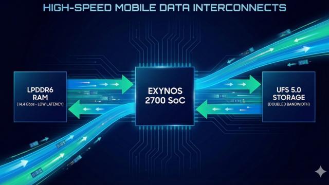 <b>Samsung lucrează deja la Exynos 2700, procesor cu suport LPDDR6 și UFS 5.0, rezervat lui Galaxy S27</b>Luna decembrie a anului trecut a marcat și lansarea primului cip mobil pe 2nm din lume și anume Exynos 2600, soluția pe care o vom vedea la bordul lui Galaxy S26 și Galaxy S26+. Nu ne miră totuși faptul că încep deja să apară 