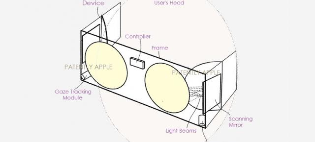 Apple vrea să îţi proiecteze imagini pe retină conform unui nou brevet de cască VR/AR