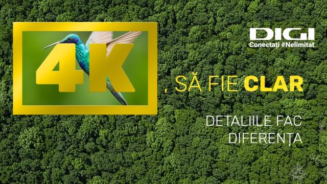 <b>Toamna se vede în 4K la Digi; Extraopțiunea 4K poate fi activată gratuit pentru 2 luni</b>Weekend-ul vine cu vești bune pentru clienții Digi, asta pentru că furnizorul de servicii vine cu oferte noi atât pentru clienții existenți, cât și pentru cei noi, cu prețuri speciale la extraopțiunile pentru serviciile 