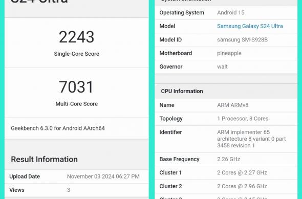 Samsung Galaxy S25 - GeekBench (Leak): download - 2024-11-05T175256.713.jpg