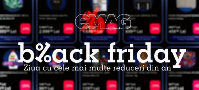 eMAG dezvăluie noi oferte din campania Black Friday 2024: Televizor Samsung OLED la 3999 lei, geacă cu 71% discount, friteuză Ninja