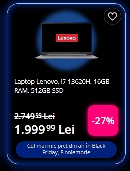 Black Friday 2024, Live Blogging Mobilissimo; Reduceri și cataloage eMAG, PC Garage, Fashion Days, evoMAG.ro, Flanco... - imaginea 155