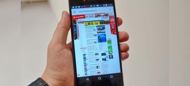 Display-ul 4K al lui Sony Xperia Z5 Premium studiat în detaliu