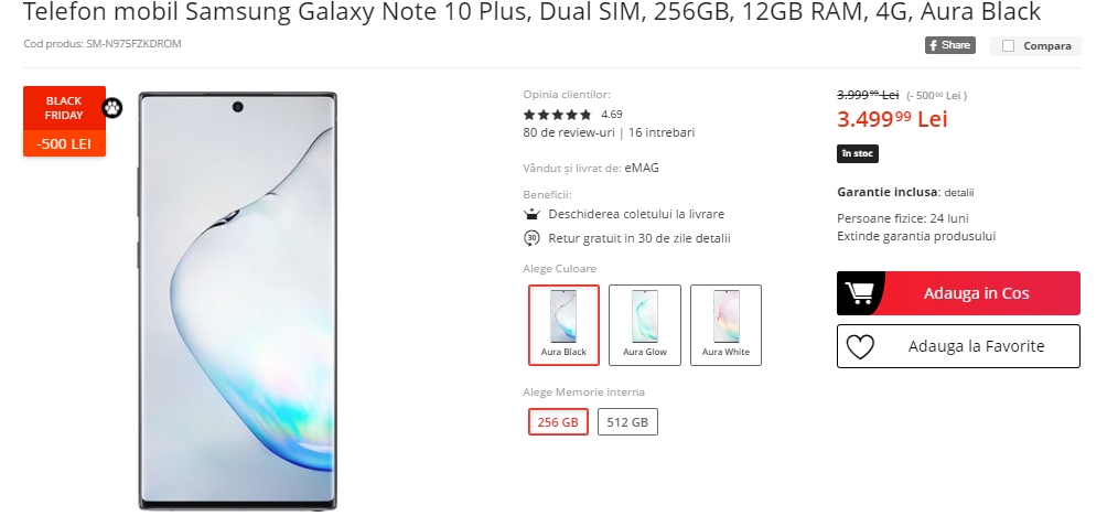 Black Friday 2019, Live Blogging Mobilissimo.ro; Reduceri și oferte eMAG, PC Garage, evoMAG, Cel.ro, Altex și alții.. - imaginea 303
