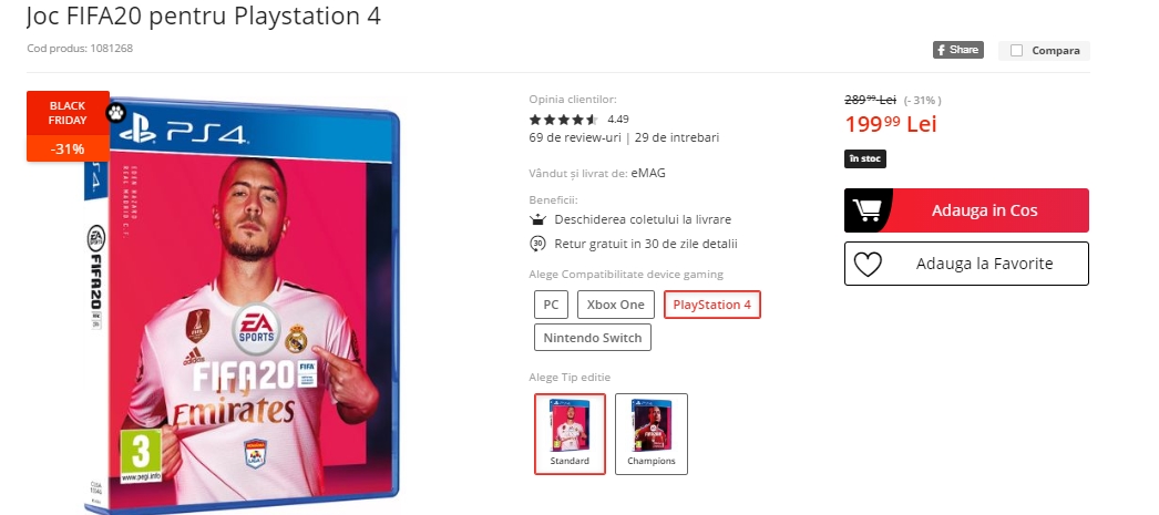 Black Friday 2019, Live Blogging Mobilissimo.ro; Reduceri și oferte eMAG, PC Garage, evoMAG, Cel.ro, Altex și alții.. - imaginea 336