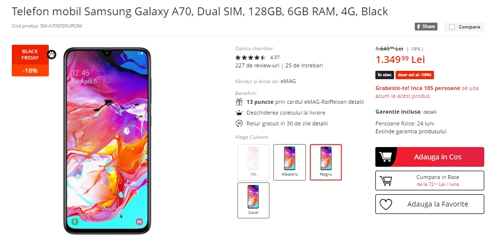 Black Friday 2019, Live Blogging Mobilissimo.ro; Reduceri și oferte eMAG, PC Garage, evoMAG, Cel.ro, Altex și alții.. - imaginea 357