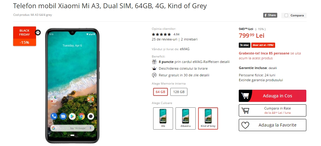 Black Friday 2019, Live Blogging Mobilissimo.ro; Reduceri și oferte eMAG, PC Garage, evoMAG, Cel.ro, Altex și alții.. - imaginea 359