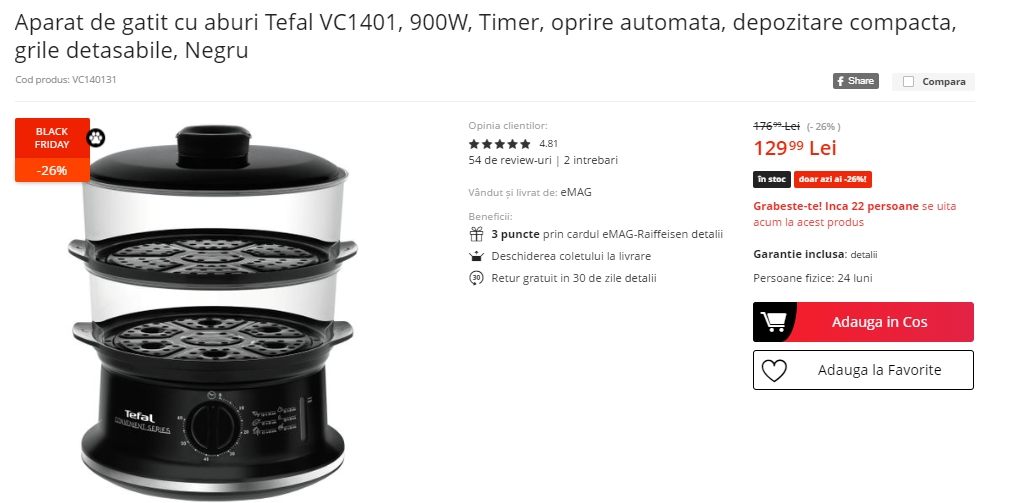 Black Friday 2019, Live Blogging Mobilissimo.ro; Reduceri și oferte eMAG, PC Garage, evoMAG, Cel.ro, Altex și alții.. - imaginea 391
