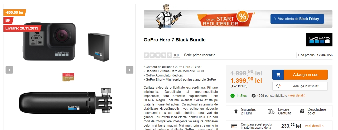 Black Friday 2019, Live Blogging Mobilissimo.ro; Reduceri și oferte eMAG, PC Garage, evoMAG, Cel.ro, Altex și alții.. - imaginea 401