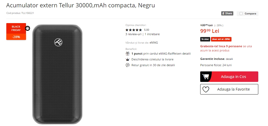 Black Friday 2019, Live Blogging Mobilissimo.ro; Reduceri și oferte eMAG, PC Garage, evoMAG, Cel.ro, Altex și alții.. - imaginea 432