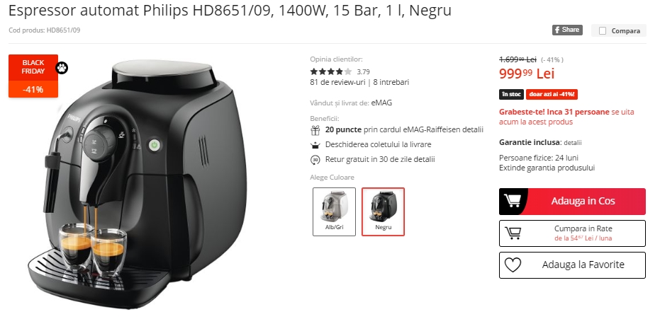 Black Friday 2019, Live Blogging Mobilissimo.ro; Reduceri și oferte eMAG, PC Garage, evoMAG, Cel.ro, Altex și alții.. - imaginea 496