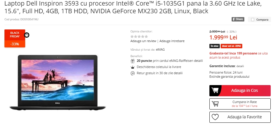 Black Friday 2019, Live Blogging Mobilissimo.ro; Reduceri și oferte eMAG, PC Garage, evoMAG, Cel.ro, Altex și alții.. - imaginea 500
