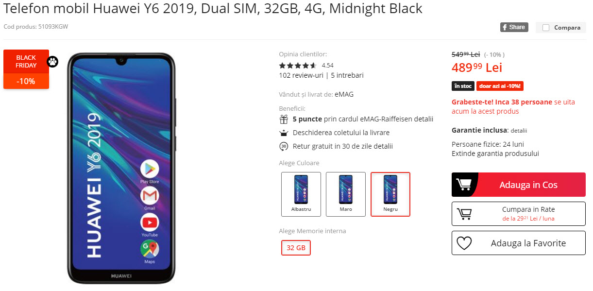 Black Friday 2019, Live Blogging Mobilissimo.ro; Reduceri și oferte eMAG, PC Garage, evoMAG, Cel.ro, Altex și alții.. - imaginea 502