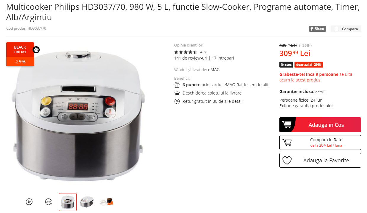 Black Friday 2019, Live Blogging Mobilissimo.ro; Reduceri și oferte eMAG, PC Garage, evoMAG, Cel.ro, Altex și alții.. - imaginea 530