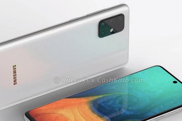 Samsung Galaxy A71 primeşte randări noi: vine cu 4 camere, ecran Infinity-O AMOLED