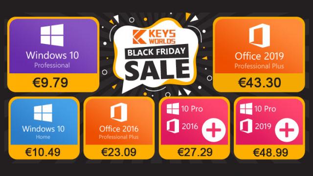 <b>(P) Licență Windows 10 Pro la doar 50 lei! Iată de unde o puteți achiziționa și alte oferte speciale! </b>În pragul campaniei de Black Friday sărbătorite pe data de 29 noiembrie la nivel global iată că și licențele software primesc reduceri speciale. Astăzi avem sugestii din partea celor de la KeysWorld.com