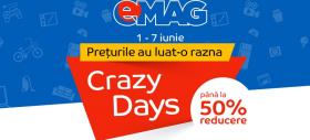 Încă o promoție marca eMAG debutează astăzi; Crazy Days are loc în perioada 1 - 7 iunie