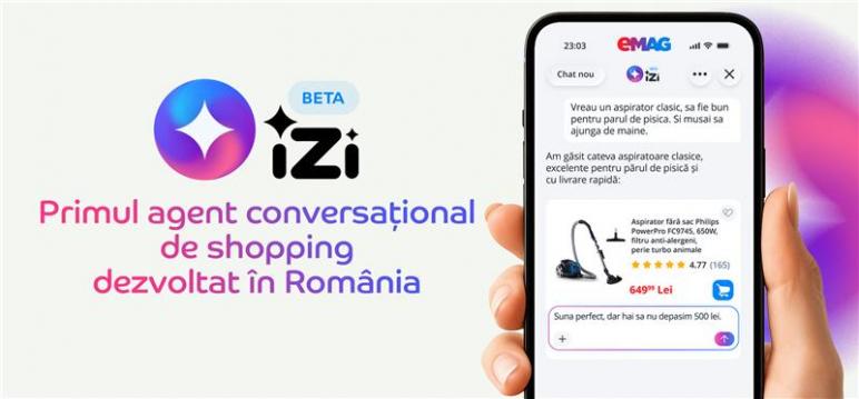 <b>Cine este iZi și cum îți va schimba experiența de shopping online de pe eMAG? </b>Dacă nu mă înșel, anul trecut prin perioada Black Friday cei de la eMAG au vorbit pe scurt și despre iZi, un agent de shopping AI, primul dezvoltat în România. Astăzi are loc lansarea oficială și aflăm mai multe detalii despre 