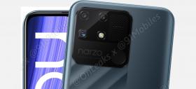 Realme Narzo 50A își prezintă design-ul în randări cu iz oficial; Are un vibe de Poco M3