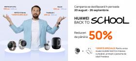 Huawei aduce noi oferte promoționale în cadrul campaniei Back To School! Discount-uri de până la 50% și oferte bundle pentru purtabile și produse audio