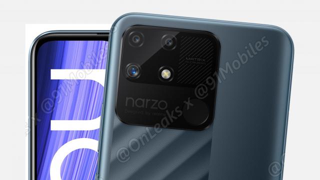 <b>Realme Narzo 50A își prezintă design-ul în randări cu iz oficial; Are un vibe de Poco M3</b>La câteva zile distanță de la afișarea lui Realme 8i în primele imagini, iată că acum este rândul unui alt telefon al brandului să se lase admirat. Se numește Realme Narzo 50A și astăzi îl vedem în prima randare cu iz oficial