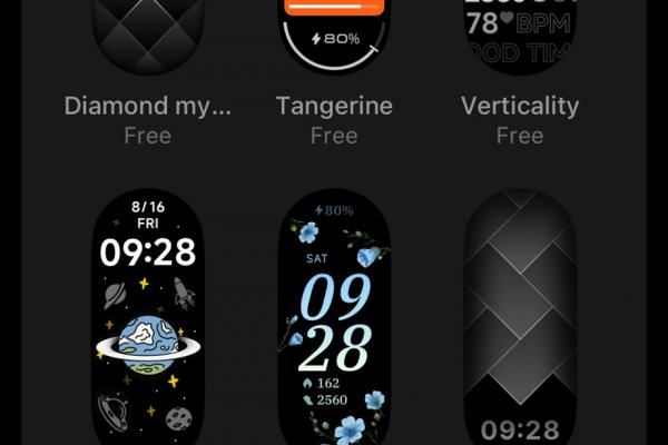 Xiaomi Smart Band 10 - Software