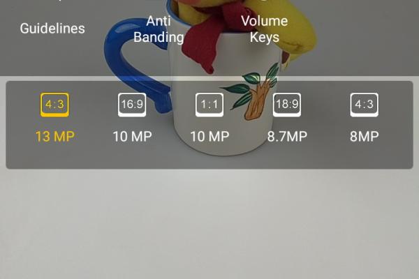 Interfață grafică cameră Allview V3 Viper