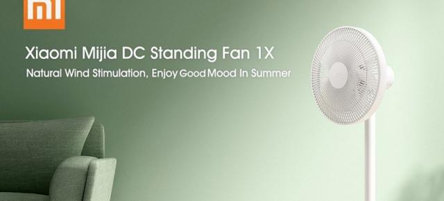 Xiaomi Mijia DC Standing Fan 1X - ventilatorul ce suportă control de pe smartphone primește o reducere pe TomTop și livrare în 3-5 zile lucrătoare