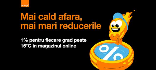 Zilele toride de vară aduc reduceri la Orange! Fiecare grad peste 15°C îți aduce extra-discount la telefoane, tablete și accesorii