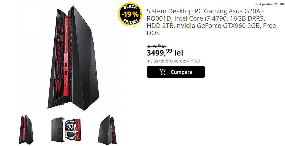 Black Friday 2016, Live Blogging Mobilissimo.ro; Reduceri și oferte eMAG, evoMAG, Cel.ro, MarketOnline, Altex și alții.. - imaginea 208