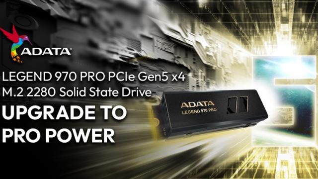 <b>ADATA lansează LEGEND 970 PRO: Un nou SSD PCIe Gen5 ce oferă performanțe excepționale</b>ADATA Technology Co. Ltd. a anunțat lansarea noului SSD PCIe Gen5 LEGEND 970 PRO, conceput pentru a oferi performanță și eficiență. Vorbim despre un SSD ce integrează un radiator activ ce reduce temperatura unității cu până la 20%, alimentând