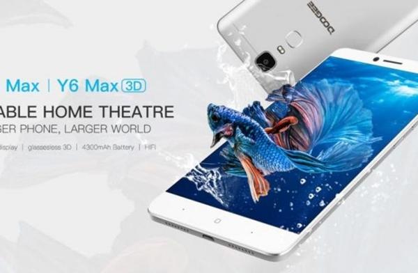 Doogee pregătește lansarea phablet-ului Y6 Max 3D; device cu display de 6.5 inch și tehnologie 3D