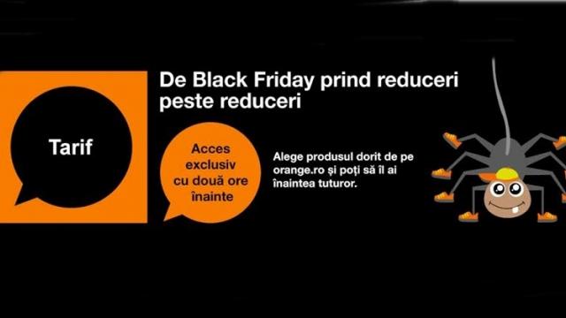 <b>De Black Friday, Orange ne oferă posibilitatea de a alege ce produse primesc reduceri; campania are loc în perioada 18 - 27 noiembrie</b>Operatorul Orange România anunță astăzi detalii extra despre campania de Black Friday ce va avea loc în perioada 18 - 27 noiembrie. Cel mai interesant lucru pe care îl putem face, este acela de a alege ce produse să beneficieze de reduceri în ziua