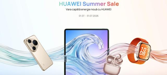 Huawei Summer Sale a început! Iată toate cupoanele, cele mai bune oferte și cum obții voucherul de 300 de lei pentru FreeClip 2 S