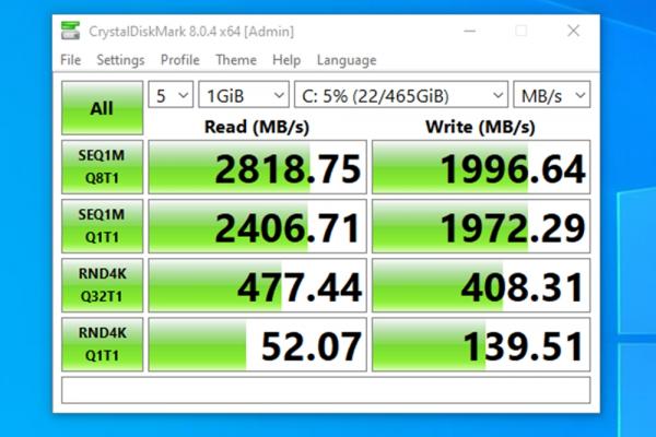 ADATA LEGEND 740 - Benchmarks