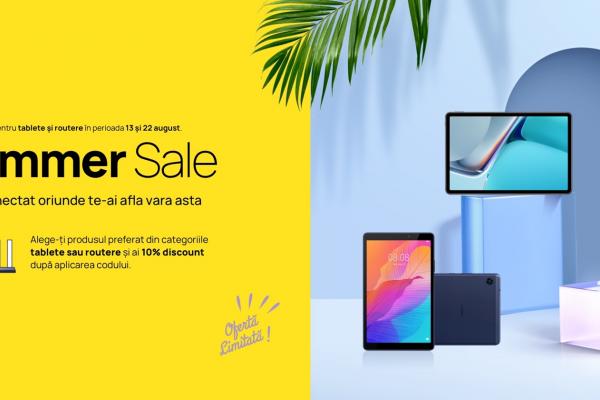 Tabletele și routerele Huawei au parte de reduceri atractive până pe 22 august pe HuaweiStore.ro