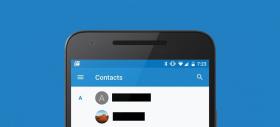 Google Contacts actualizat la versiunea 1.5, primeşte meniu hamburger şi alte modificări de UI; APK-ul se descarcă de aici