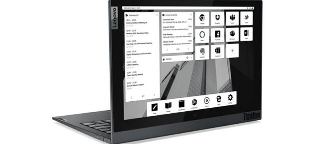 CES 2021: Lenovo ThinkBook Plus Gen 2 i este un laptop cu două ecrane: LCD la interior și E Ink la exterior