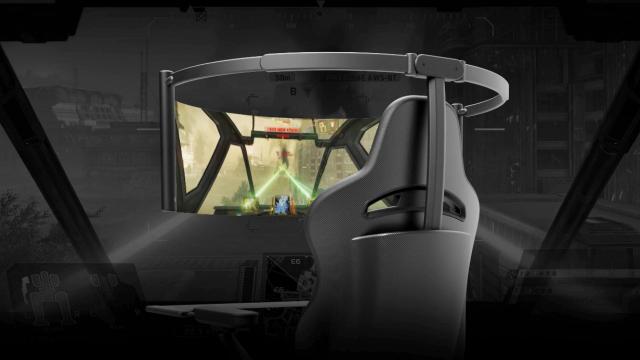 <b>CES 2021: Razer a prezentat un scaun de gaming cu ecran OLED rulabil</b>Razer a debutat două concepte interesante la CES 2021, pe de o parte mască cu iluminare RGB N95 şi pe de altă parte acest scaun de gaming. La prima vedere pare un scaun clasic 